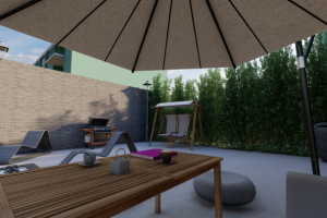 Дизайн эксплуатируемой кровли жилого дома