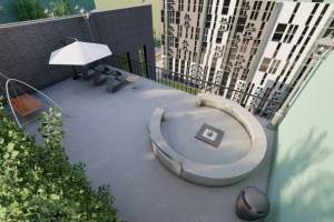 Дизайн эксплуатируемой кровли жилого дома