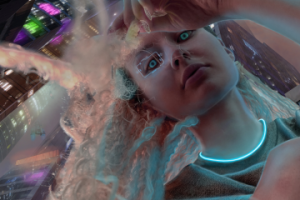 Арт по стилю киберпанк