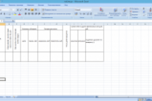 Создание простенькой таблички в excel