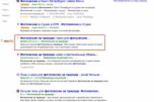 Топ-10 Яндекс Сайт фотографа