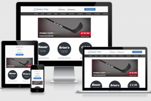 Сайт магазина по продаже хоккейного обмундирования