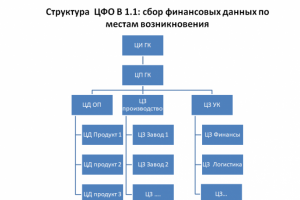 Часть финансовой структуры холдинга