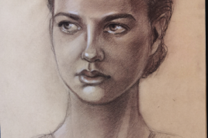 скетч персонажа. портрет