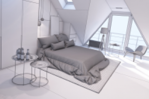 Интерьер мансарды 11