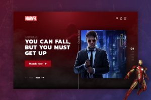 Редизайн сайта MARVEL