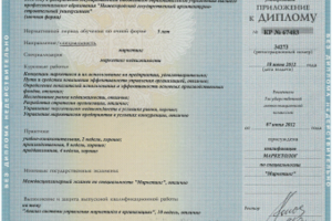 Диплом маркетолога