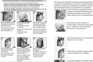 Технический перевод инструкции кофемашины
