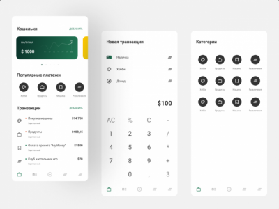 Дизайн приложения для учета финансов