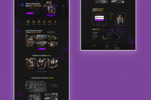 Сайт для фитнеса