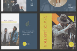 Instagram of the men's shop