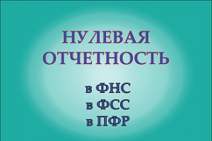 НУЛЕВАЯ ОТЧЕТНОСТЬ