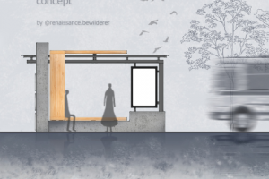 Концепт автобусной остановки