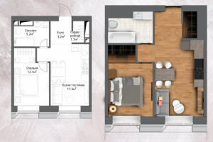 Визуализация плана интерьера