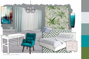 Коллаж интерьера