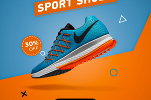 Рекламный креатив кроссовки Nike