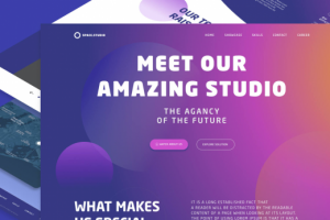 Сайт портфолио студии будущего