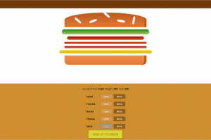 Веб приложение - конструктор бургеров