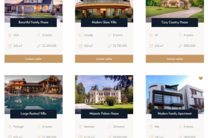 Макет сайта агентства элитной недвижимости