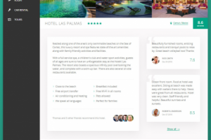 Макет сайта путешествий