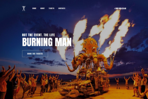 Вёрстка макета "Burning Man".