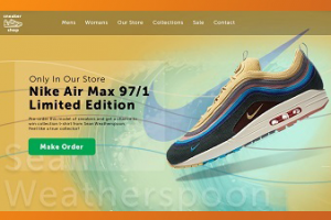 Дизайн магазина кроссовок