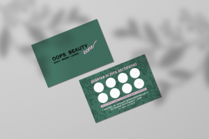 Визитки–карта лояльности