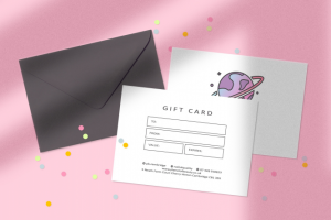 Подарочные карты в фирменном стиле