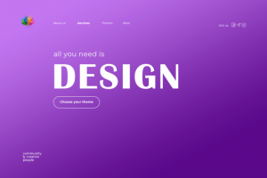 Первый экран с WOW-эффектом (дизайн студия)