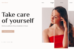 Лендинг для мастера по маникюру