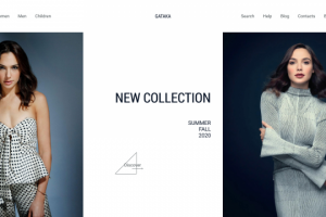 Главная страница интернет-магазина одежды