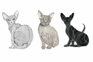 Стилизация кошек