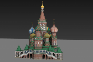 Разработка 3D-моделей достопримечательностей для Тинькофф