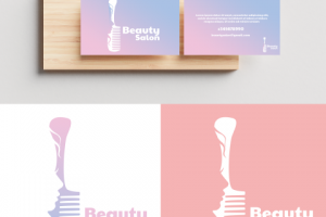 салон красоты: логотип и визитка