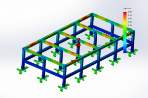 Каркас поверочного стола. Расчет нагрузок.