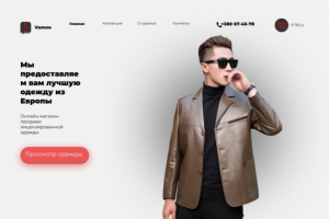 Первый экран сайта