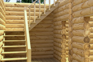 3d визуализация сруба - недострой