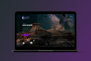 Дизайн лендинга для digital дизайнера