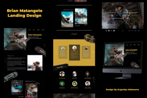 Landing design of extreme photographer