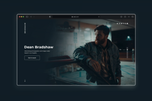 Dean Bradshaw портфолио landing