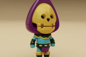 Персонаж из мультфильма Скелет-воин