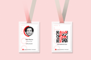 Именная карточка для конференции