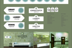 Фирменный стиль для отеля "Монтенегро"