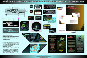 Фирменный стиль для спортфестиваля "Фабрика экстрима"