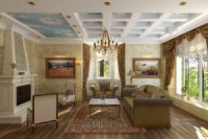 классическая гостиная в доме