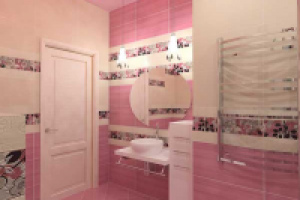 розовый санузел