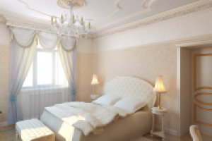 спальня в коттедже