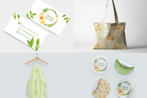 Фирменный стиль для цветочной лавки