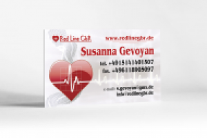 Дизайн визитки для доктора диагностического центра