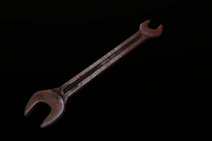 Low-poly гаечный ключ